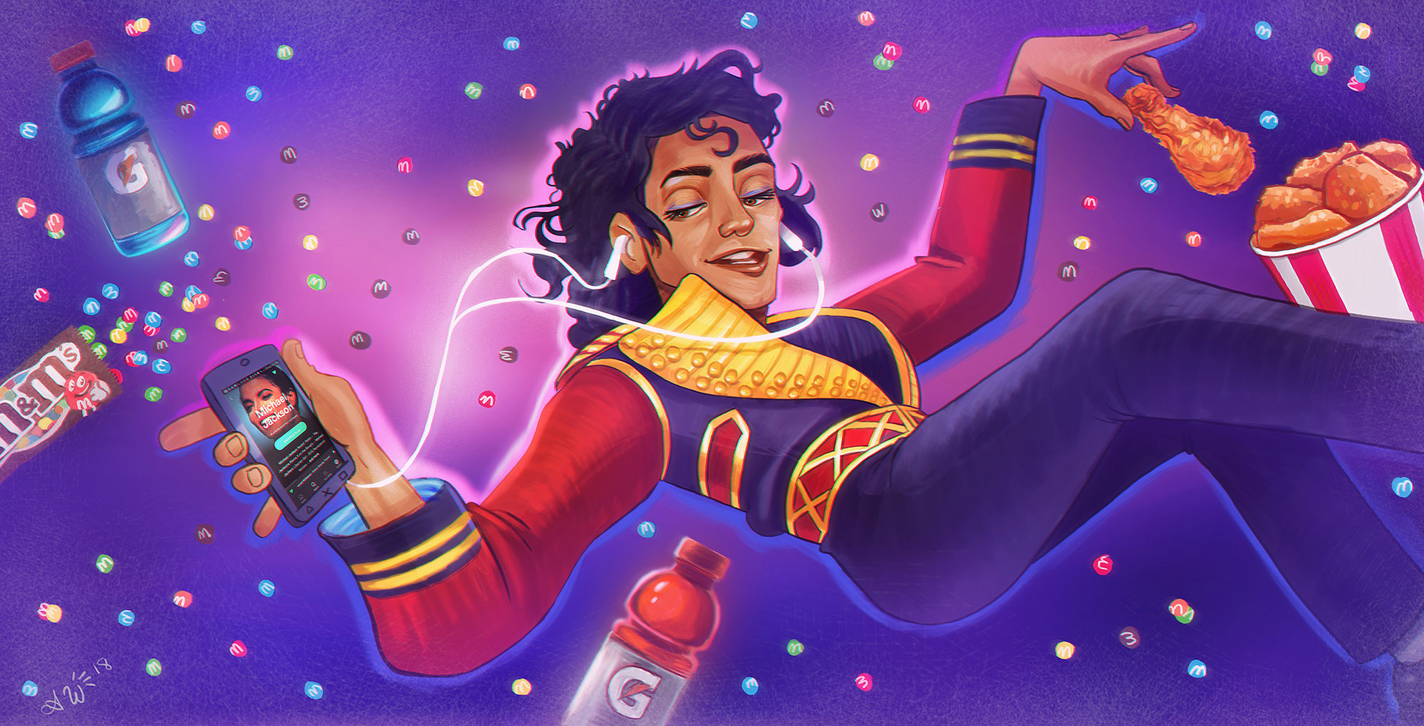Various Michael Jackson Fan Art | Illustrator Annamaria Ward